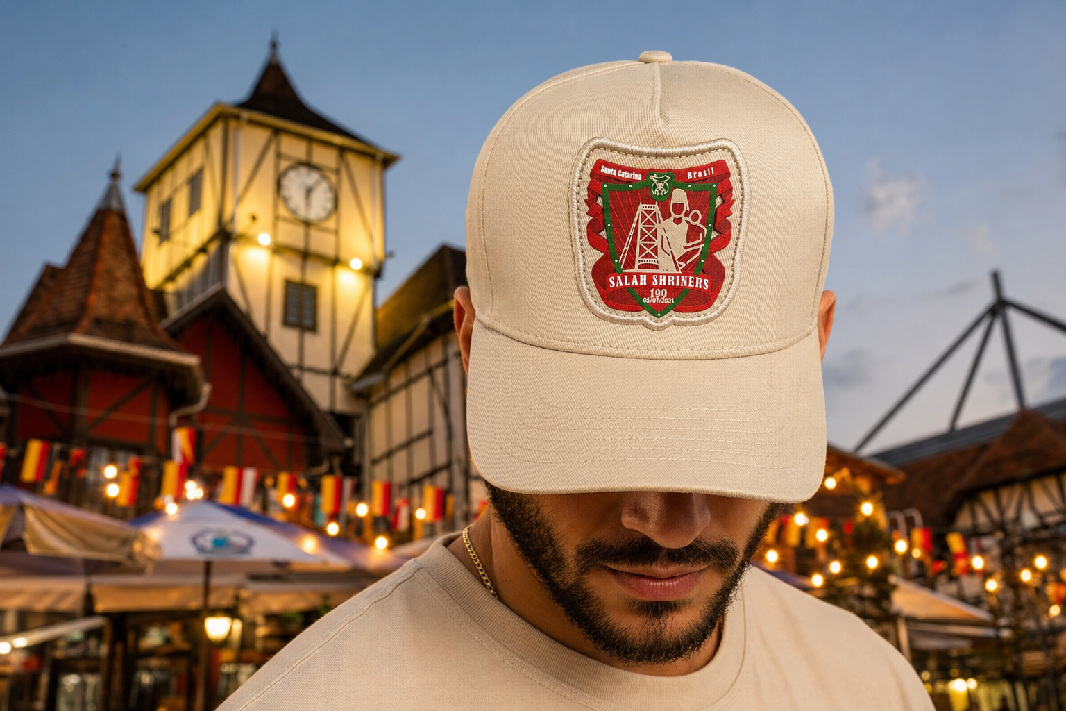 Boné Salah Shriners Bege